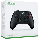 Black Microsoft Wireless Controller for Xbox One Box - Front
