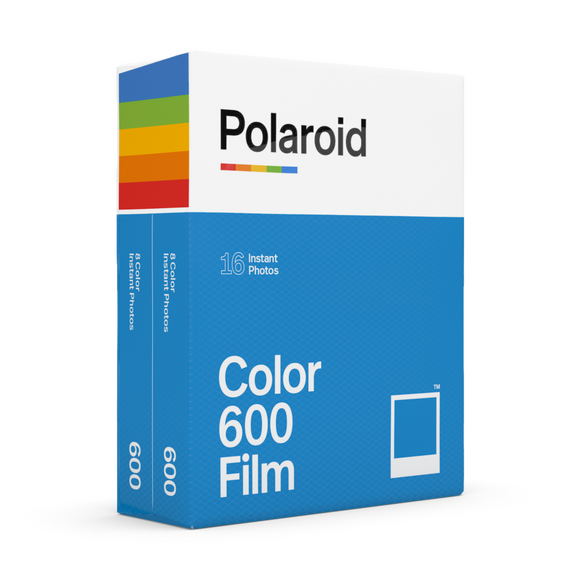 Color Polaroid 600 Instant Film Double Pack Box - Angle