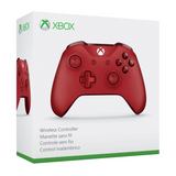 Red Microsoft Wireless Controller for Xbox One Box - Front 