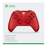 Red Microsoft Wireless Controller for Xbox One Box - Front
